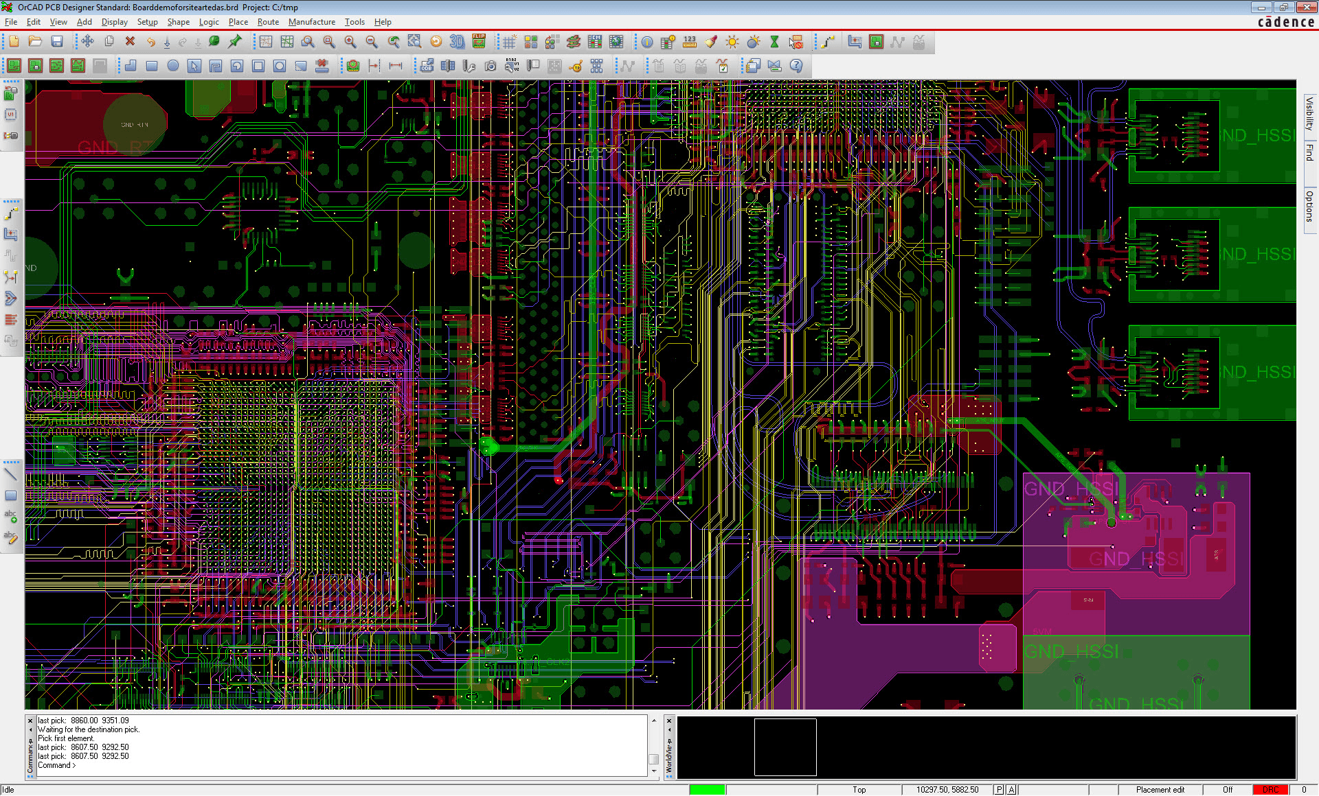 OrCAD PCB Editor pour le placement et le routage