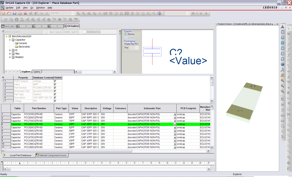 Capture CIS vérifie  automatiquement 
                          les propriétés d'un composant du schéma