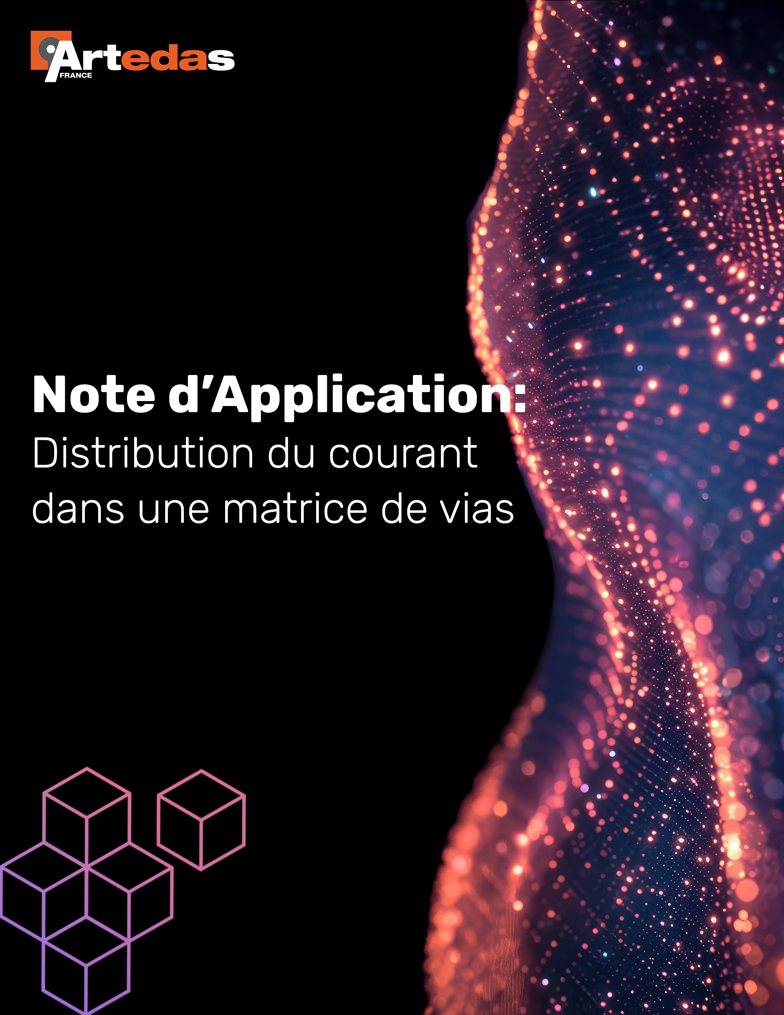 Note d'Application: Distribution du courant dans une matrice de vias